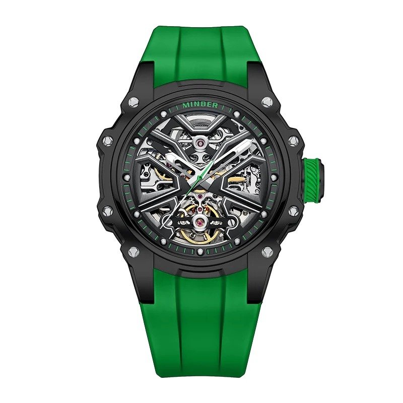 Minber Skeleton Automatic Watch - 8005
